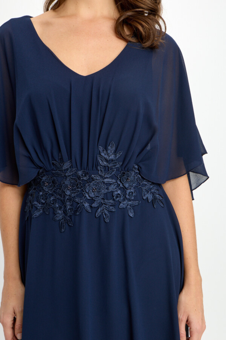 Frank Lyman Embroidered Chiffon Dress Style 242301 – Tango Boutique