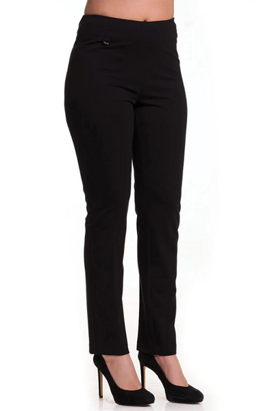 Bali Black Petite Pull On Knit Pant Style 6451P - Tango Boutique