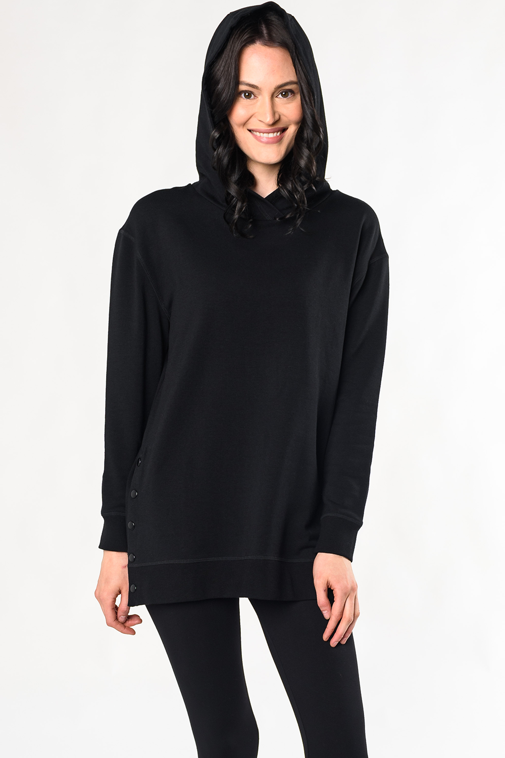Gemma Side Snap Hooded Tunic Tango Boutique