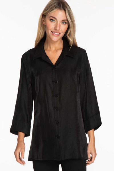 Black Shimmer Blouse Style 14102 - Tango Boutique