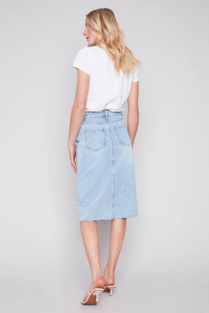 Blue jean skirt boutique cheap