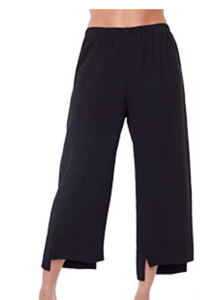 Compli K Black Crepe Pant Style 31575 - Tango Boutique
