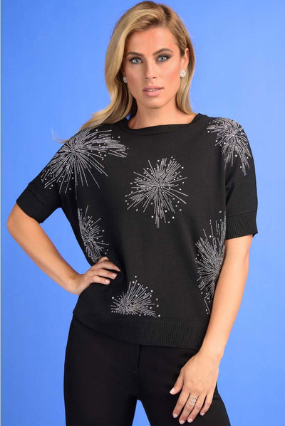 Frank Lyman Black with Silver Embellishments Style 234153 - Tango Boutique