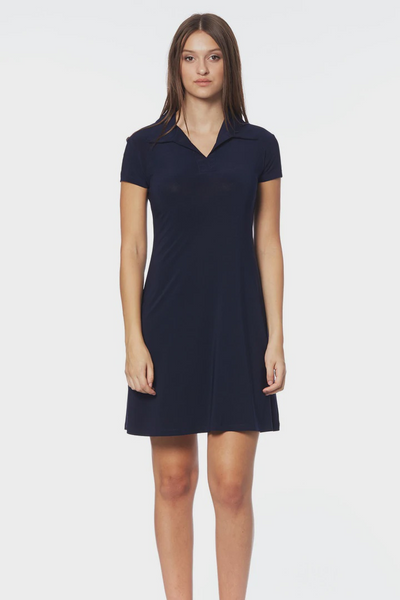 Gitane Navy Short Sleeve New York Dress - Tango Boutique
