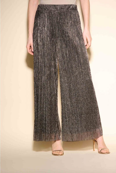 Joseph Ribkoff Black & Rose Gold Shimmer Pant Style 233778 - Tango Boutique