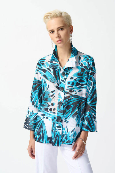 Joseph Ribkoff Butterfly Print Jacket Style 242106 - Tango Boutique
