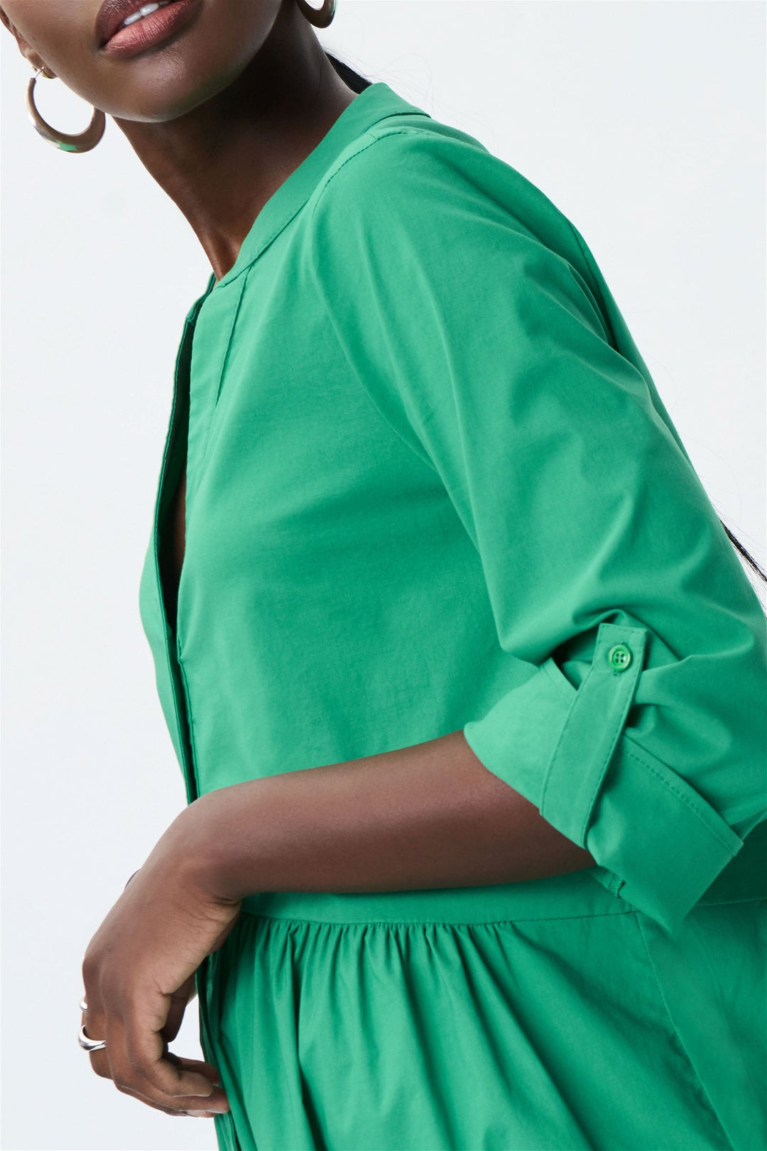 Foliage Trapeze Shirt Dress Style 231148 – Tango Boutique