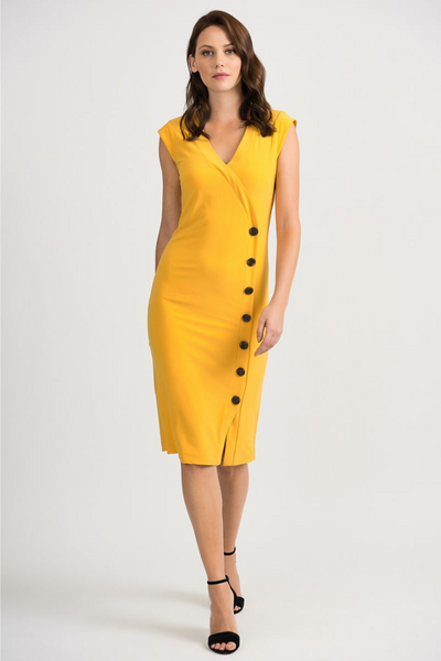 Joseph Ribkoff Golden Sun Button Side Dress Style 201404 - Tango Boutique
