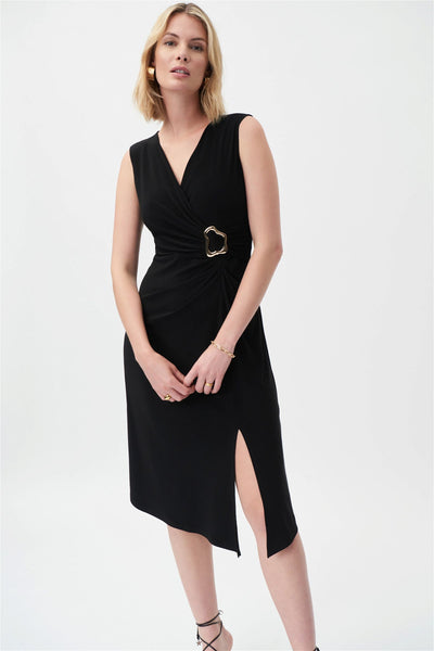 Joseph Ribkoff Midnight Blue Classic Sleeveless Dress Style 231052 - Tango Boutique