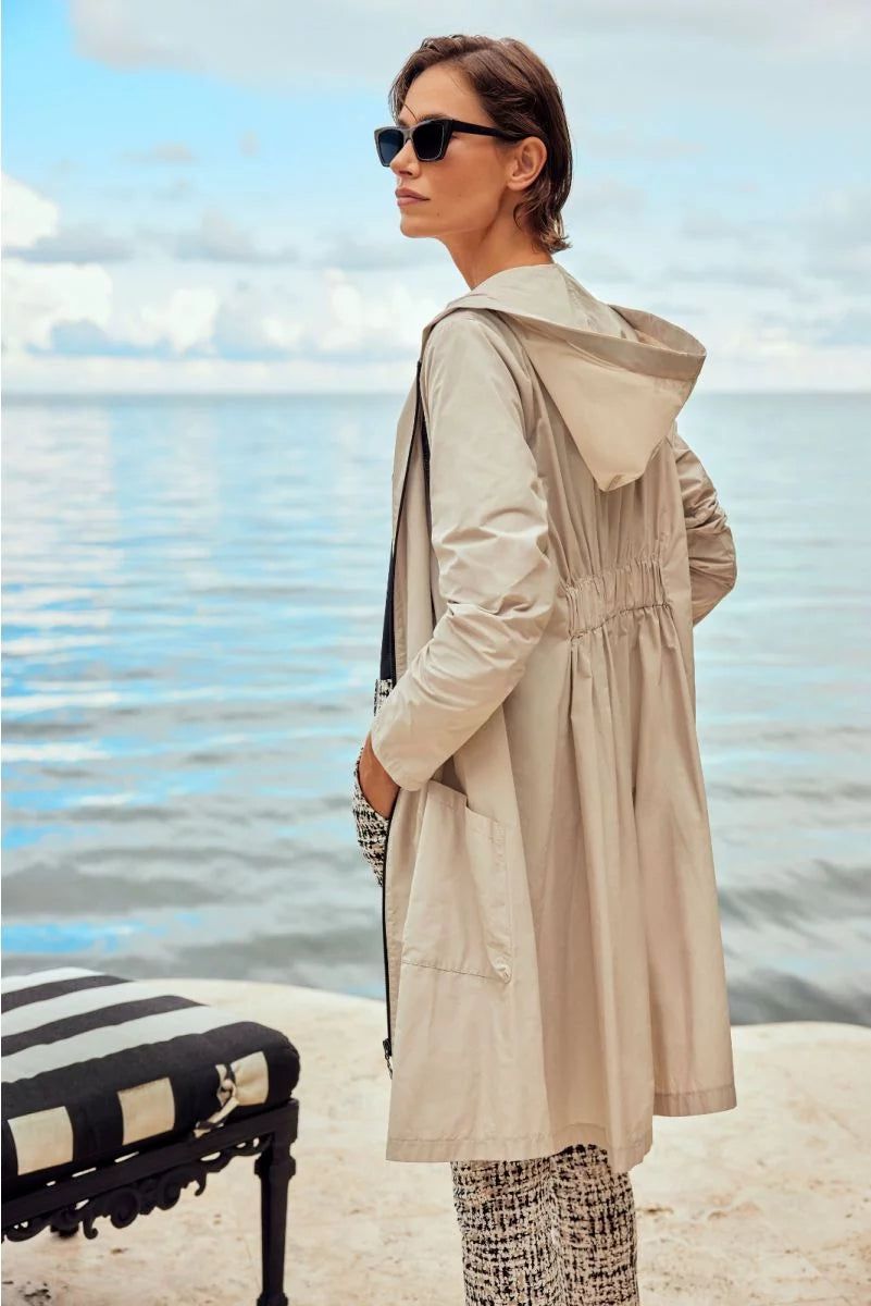 Joseph Ribkoff Moonstone Zip Front Flared Coat Style 241068
