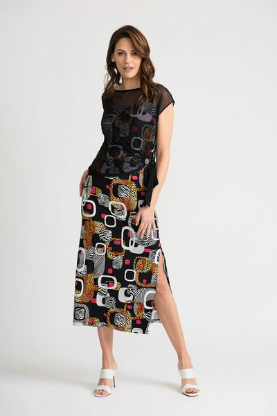 Joseph Ribkoff Print Two Piece Maxi Dress Style 202212 - Tango Boutique