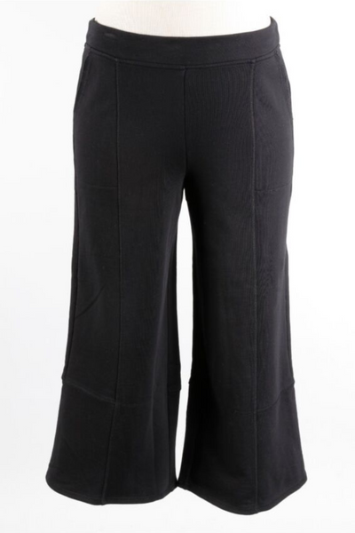 Liv Black Essential Pull on Knit Crop Pant - Tango Boutique