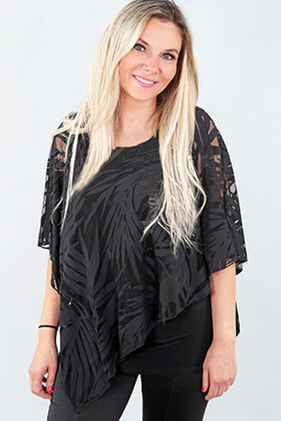 MT Mesh Overlay Top Style 1667 - Tango Boutique
