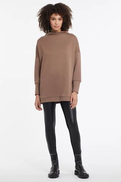 Tribal Black Vegan Leather Leggings Style 7522 - Tango Boutique
